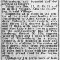 Pottersburg lots for sale 1932