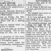 Allen Center Potters Scociety News 1883